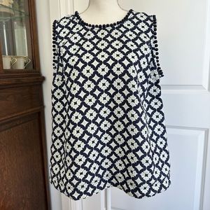 Boden Sleeveless Linen Top Women’s Size 14